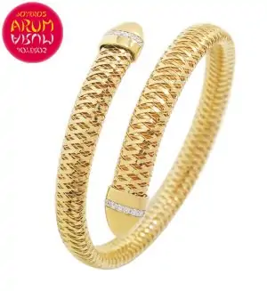 Roberto Coin Bracelet 18K Gold and Diamonds BA2549A