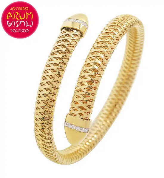 Roberto Coin Bracelet 18K Gold and Diamonds BA2549A