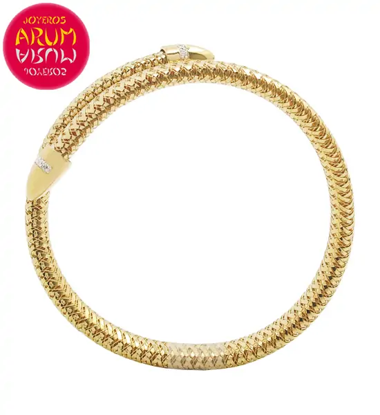 Roberto Coin Bracelet 18K Gold and Diamonds BA2549A