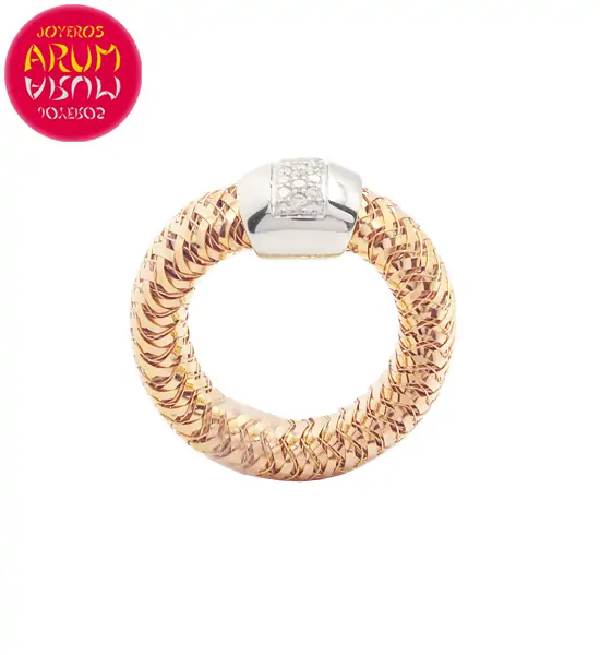Roberto Coin Ring Rose Gold Diamonds RI2387R