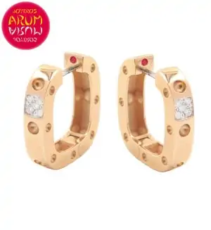 Roberto Coin Earrings Rose Gold with Diamonds EA0969