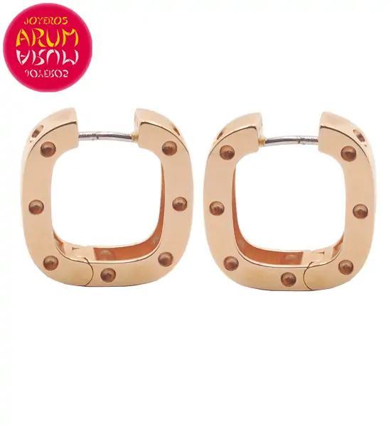 Roberto Coin Earrings Rose Gold with Diamonds EA0969