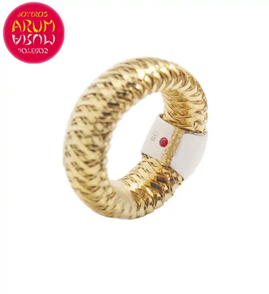 Roberto Coin Ring Yellow Gold Diamonds RI2387 "SOLD"