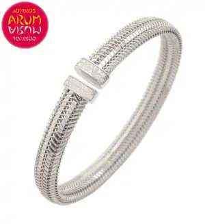 Roberto Coin Bracelet 18K White Gold and Diamonds BA2476B