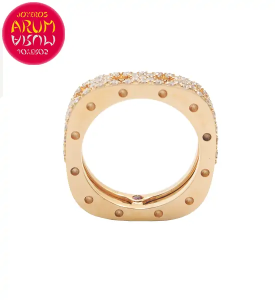Roberto Coin Ring Rose Gold and Diamonds RI1060