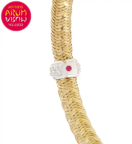 Roberto Coin Bracelet 18K Yellow Gold and Diamonds BR2543