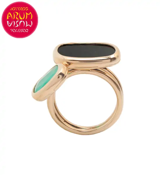 Roberto Coin Ring Gold Black Jade and Agate RI1008 Roberto Coin Ring Gold Black Jade and Agate RI1008