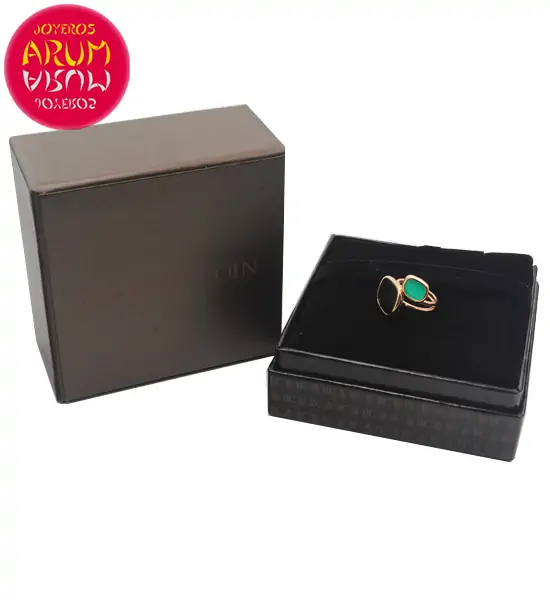 Roberto Coin Ring Gold Black Jade and Agate RI1008 Roberto Coin Ring Gold Black Jade and Agate RI1008