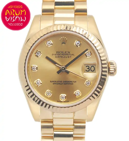 Rolex Datejust Gold Diamond Dial Shop Ref. 4701/1323 "SOLD"
