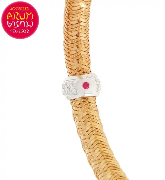 Roberto Coin Bracelet 18K Rose Gold and Diamonds BR2543R