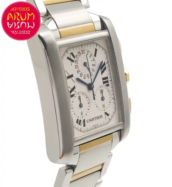Cartier Tank Francaise Chronoflex Shop Ref. 4730/1352