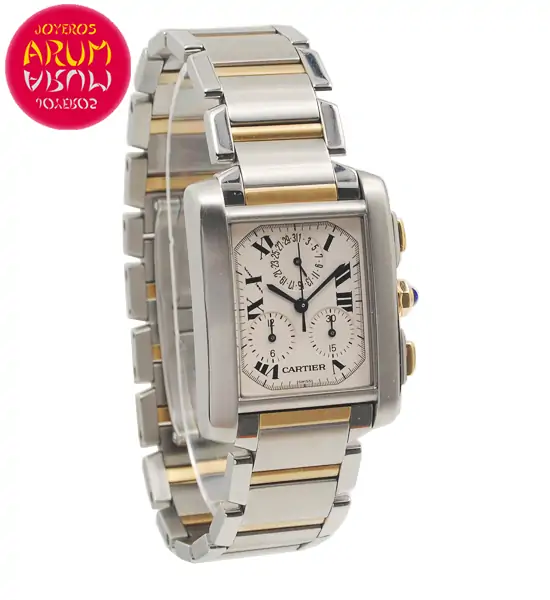 Cartier Tank Francaise Chronoflex Shop Ref. 4730/1352