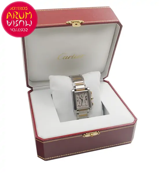 Cartier Tank Francaise Chronoflex Shop Ref. 4730/1352