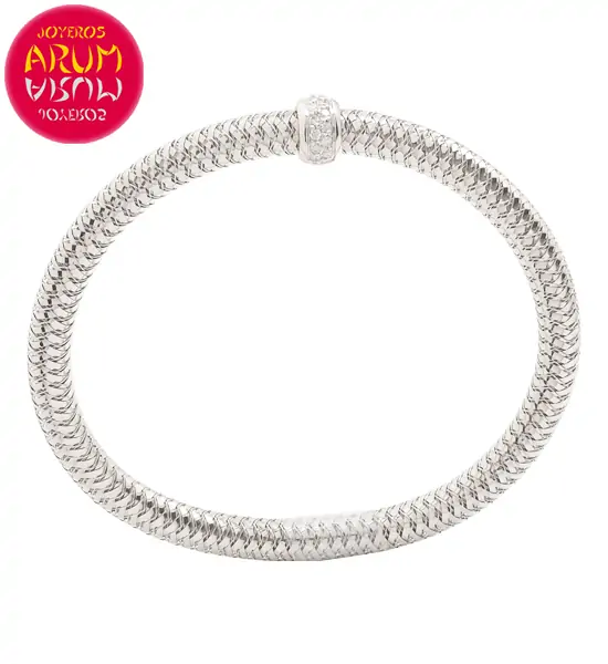 Roberto Coin Bracelet 18K White Gold and Diamonds BA1885B