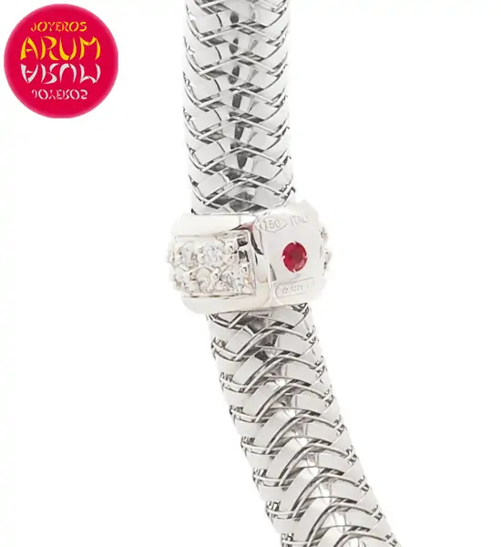 Roberto Coin Bracelet 18K White Gold and Diamonds BA1885B