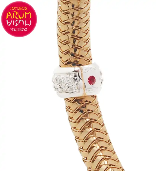 Roberto Coin Bracelet 18K Rose Gold and Diamonds BA1885R