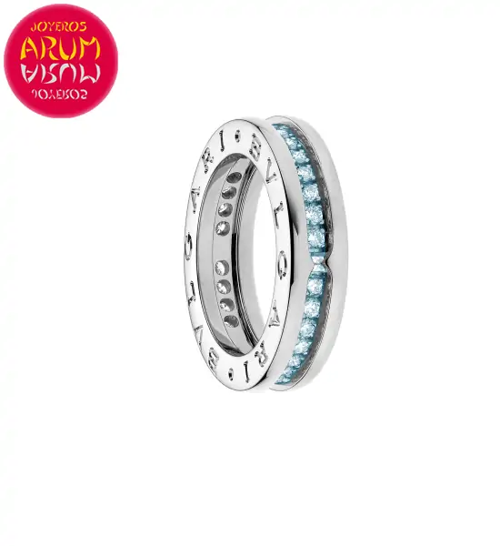 Bulgari B.Zero1 Ring Gold and Blue Topaz RAJ1266 "SOLD"