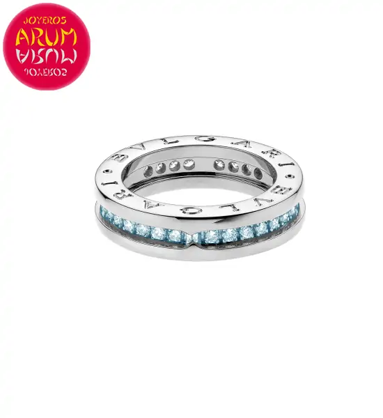 Bulgari B.Zero1 Ring Gold and Blue Topaz RAJ1266 "SOLD"