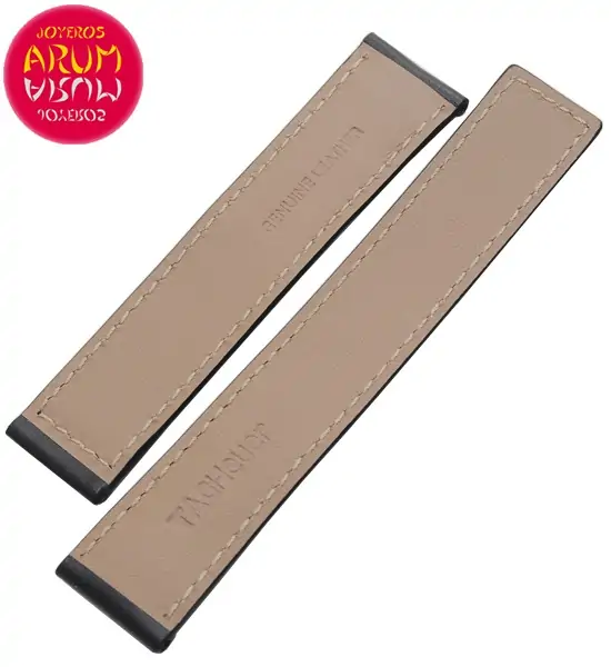 Z Tag Heuer Strap Black Leather Deployant 19mm RAC1200