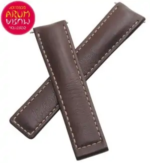 Z Tag Heuer Strap Brown Leather Deployant 19mm RAC1205