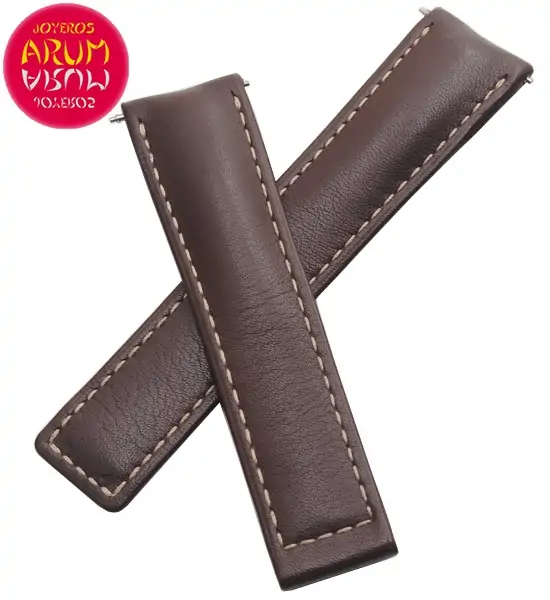 Z Tag Heuer Strap Brown Leather Deployant 19mm RAC1205