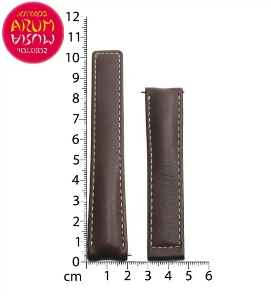 Z Tag Heuer Strap Brown Leather Deployant 19mm RAC1205