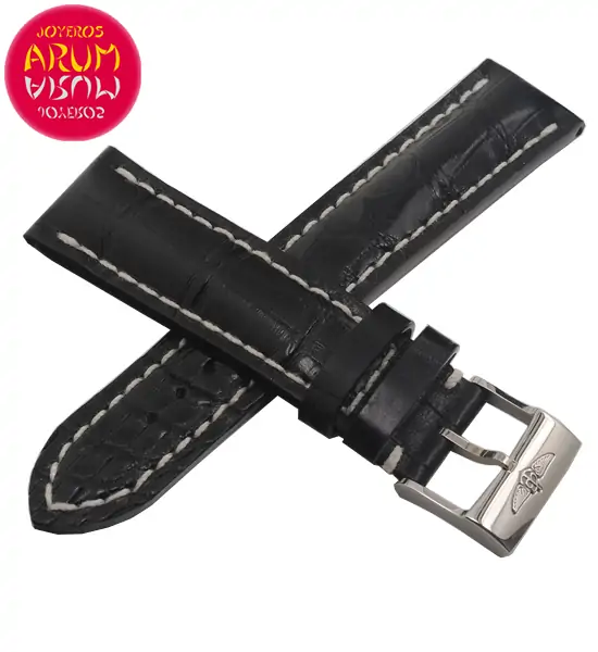 Breitling Strap Black Crocodile Leather 22-20 RAC1237 "SOLD"