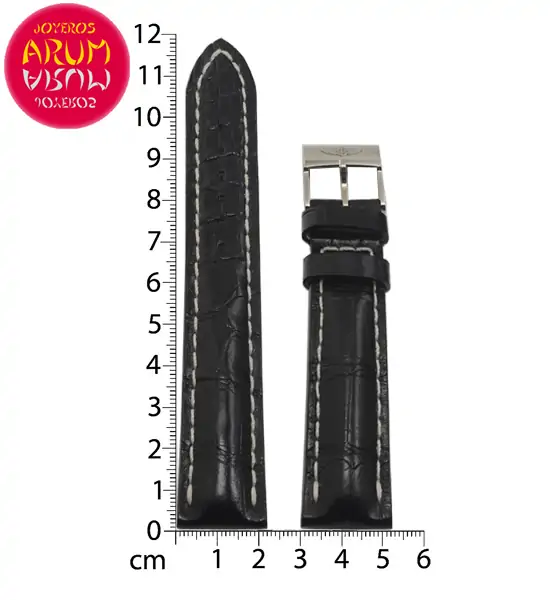 Breitling Strap Black Crocodile Leather 22-20 RAC1237 "SOLD"