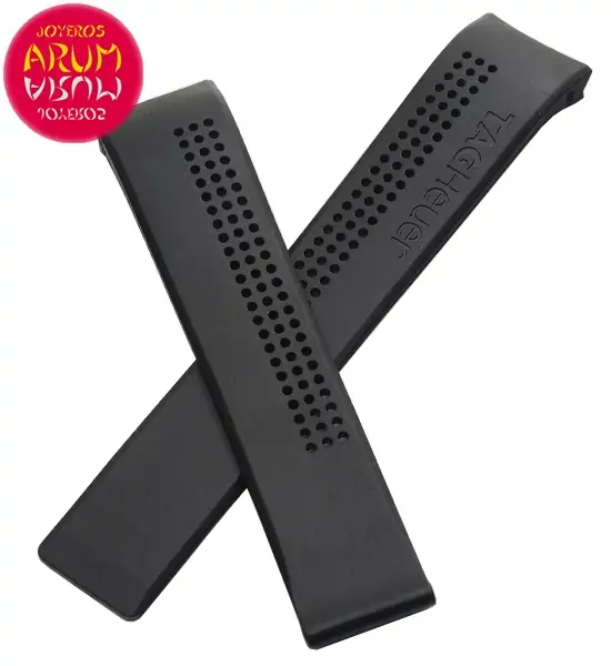 Z Tag Heuer Strap Black Rubber 20-18 RAC1204