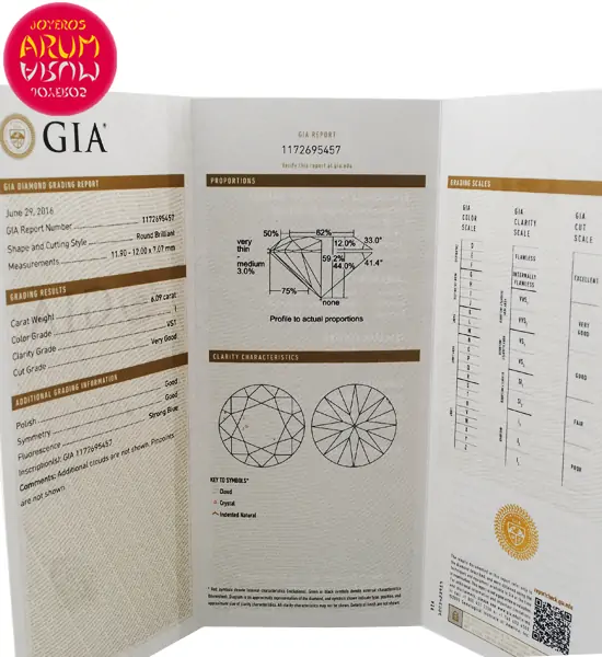 Diamond for Investment 6.09 ct. RAJ1270