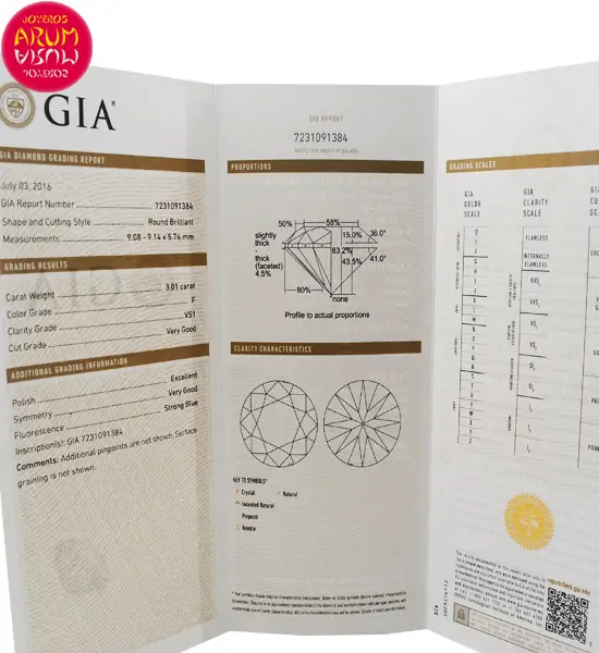 Diamond for Investment 3.01 ct. RAJ1271