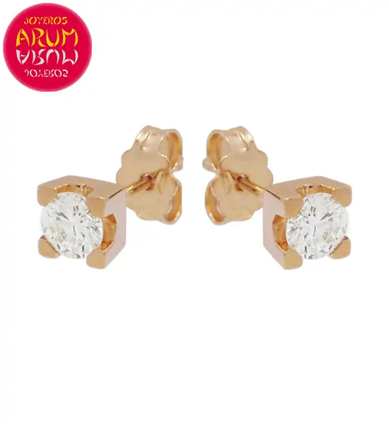 Earrings Rose Gold with Diamonds 0.48 cts. RAJ1319 Earrings Rose Gold with Diamonds 0.48 cts. RAJ1319