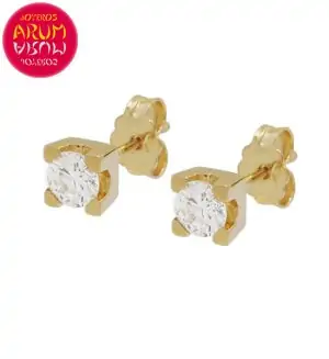 Earrings Yellow Gold with Diamonds 0.48 cts. RAJ1318