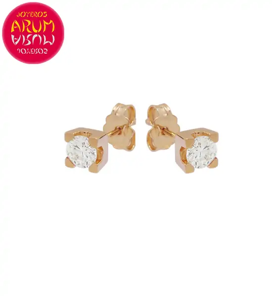 Rose Gold Earrings with Diamonds 0.21 cts. RAJ1310 Rose Gold Earrings with Diamonds 0.21 cts. RAJ1310