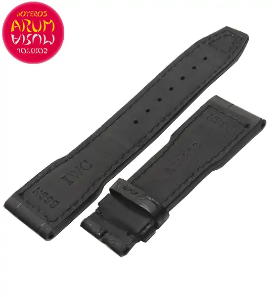 Z IWC Strap Crocodile Leather Deployant 21-18 RAC1343 "SOLD"