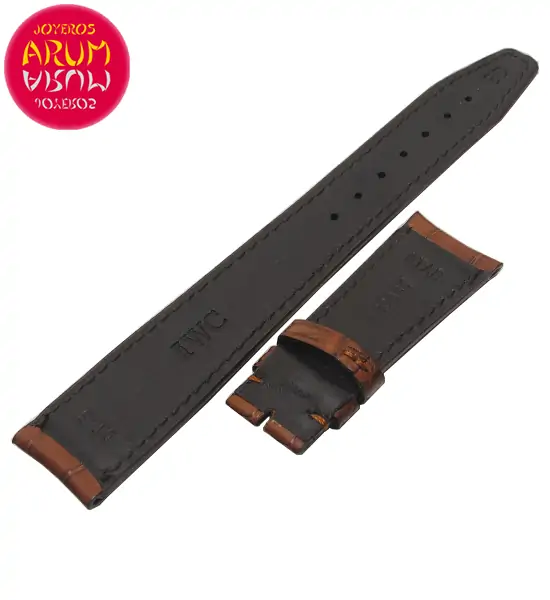 Z IWC Strap Deployant Crocodile Leather 20-16 RAC1336