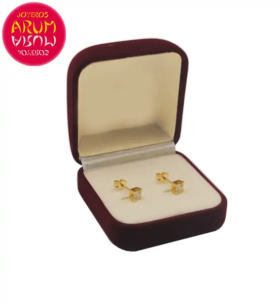 Yellow Gold Earrings with Diamonds 0.21 cts. RAJ1309