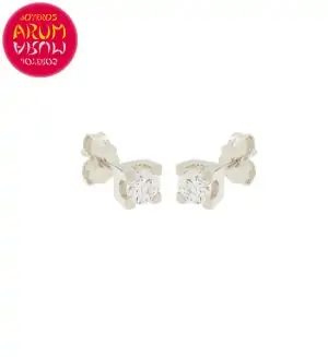 White Gold Earrings with Diamonds 0.21 cts. RAJ1308