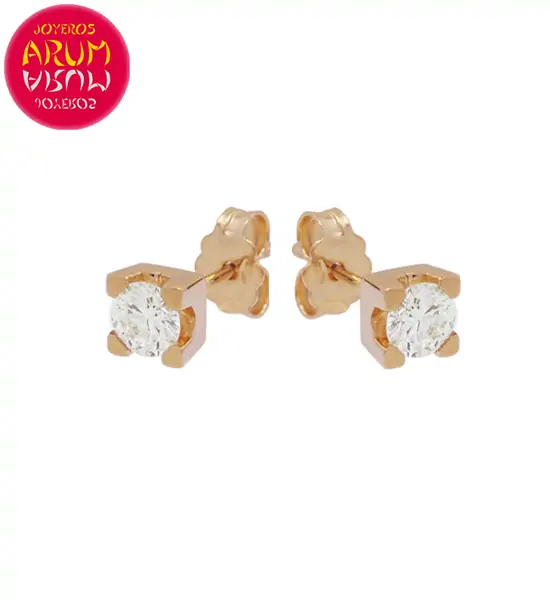 Rose Gold Earrings with Diamonds 0.28 cts. RAJ1313 Rose Gold Earrings with Diamonds 0.28 cts. RAJ1313