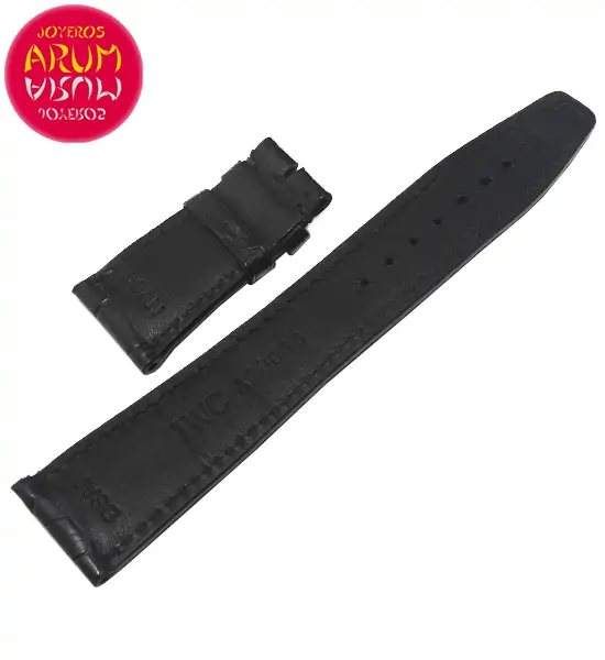 Z IWC Strap Crocodile Leather Deployant 22-18 RAC1297