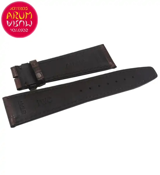Z IWC Strap Crocodile Leather 22-18 RAC1299