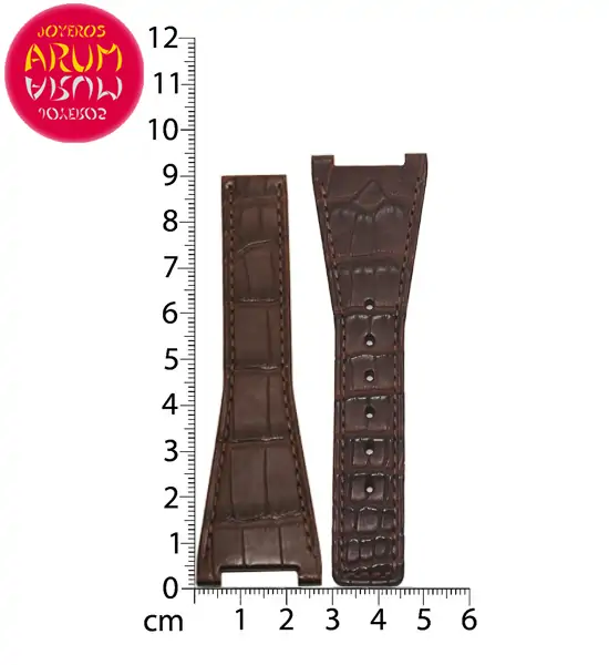 Z Omega Deployant Strap Crocodile Leather 28-16 RAC1366