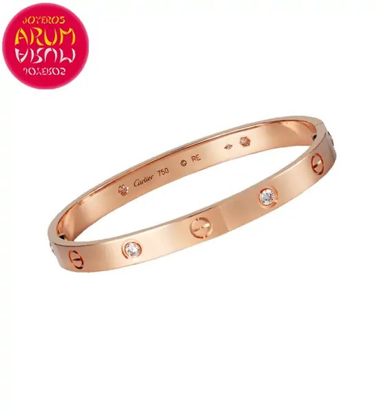 Cartier Love Bracelet Gold 4 Diamonds RAJ1417 "SOLD"