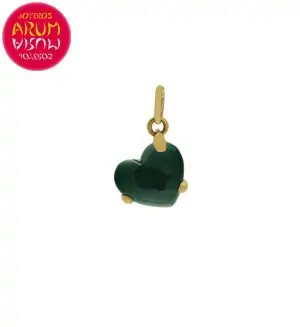 Pomellato Pendant Gold Heart Malaquite