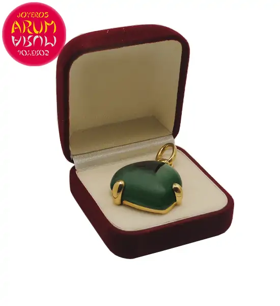 Pomellato Pendant Gold Heart Malaquite