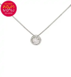 Chain and Pendant 18K Gold with Diamond 0.41 cts RAJ1458