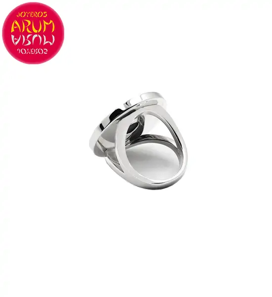 Bulgari Ring White Gold and Onyx RAJ1471