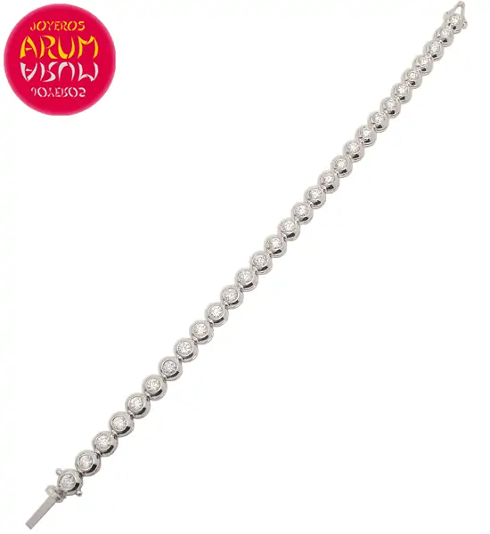 Riviere Bracelet Gold and Diamonds 4.11 ct. RAJ1523