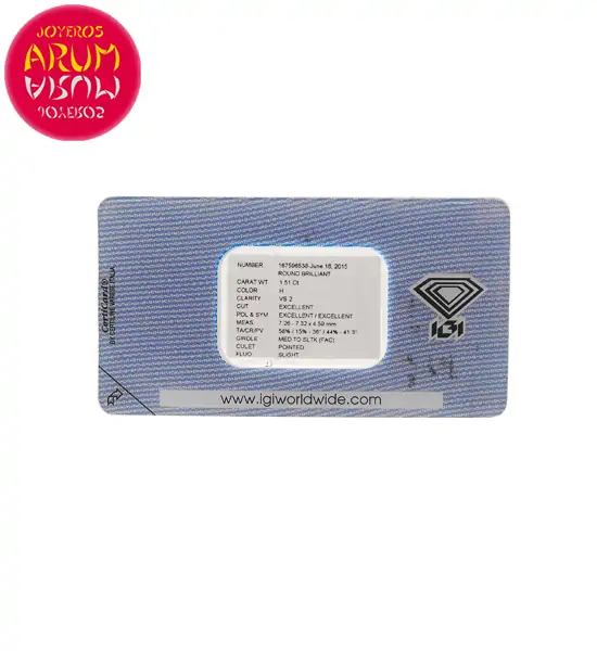 Diamond for Investment 1.51 ct. RAJ1531