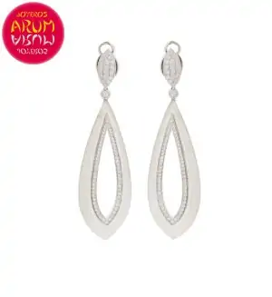 Suarez Earrings Gold Quartz and Diamonds RAJ1629